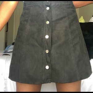 Button up black skirt